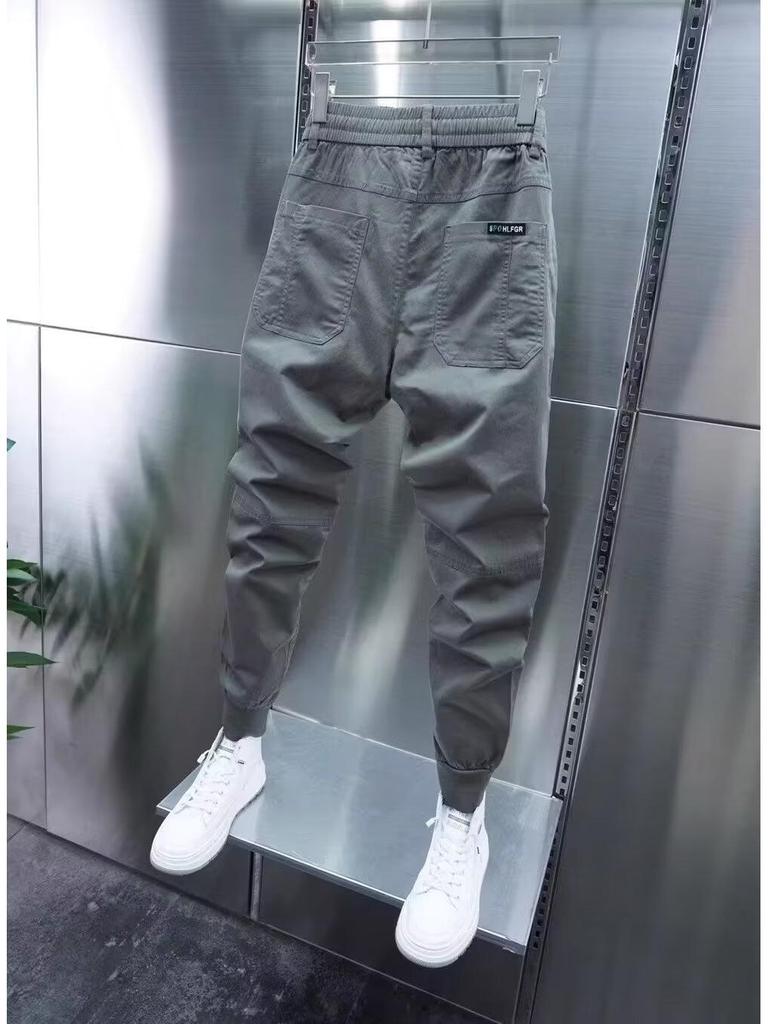 2024 Trendy Men's Loose Straight Casual Pants: All-Match Hong Kong Style Leggings