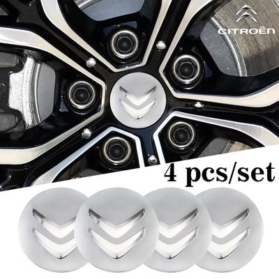 4Pcs 56mm Car Wheel Stickers Center Hub Cap Car Emblem Badge Decal For C1 C2 C3 Vts C4 Saxo C4L C5 C6 C8 Xsara Picasso