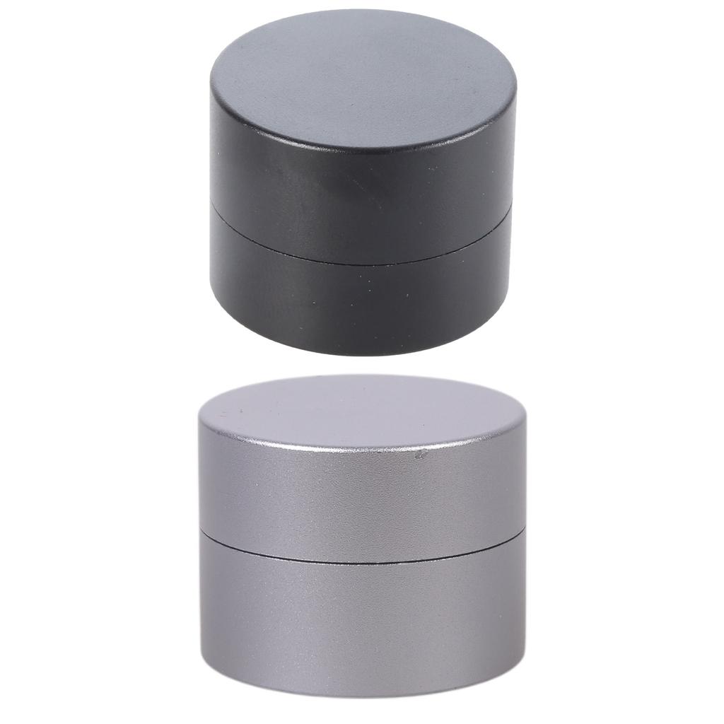Round Cue Tip Chalk Holder Aluminum Magnetic Billiard Pool Chalks Carrying Case Replacement Billiard Accessories