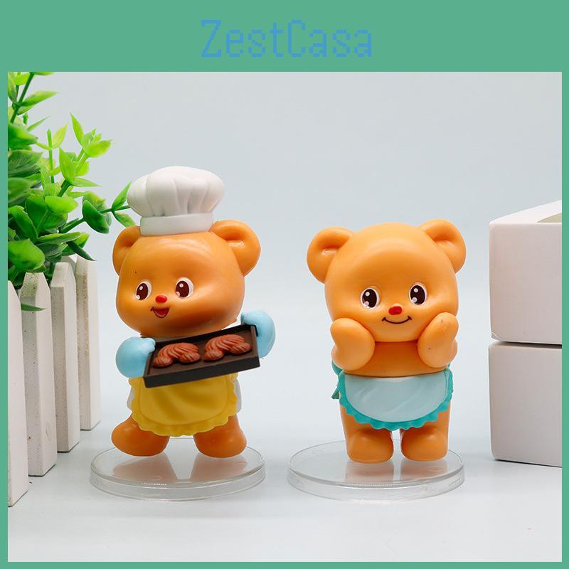 Butter Bear Lovable Pvc Figurine For Creative Desk Decor And Trendy Collectible