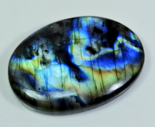 Natural Labradorite Multi Blue Flash Oval Cabochon Loose Gemstone 31X42X06MM SK-50