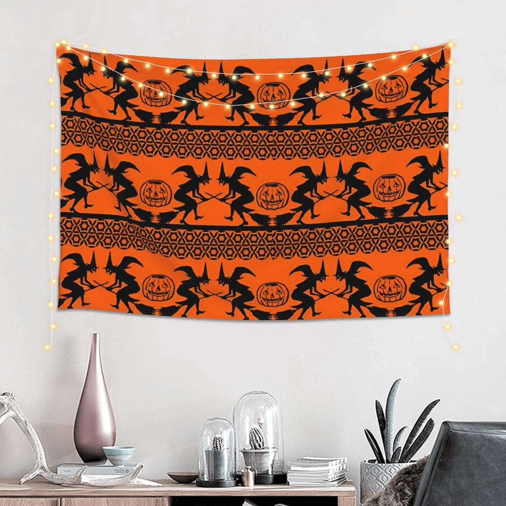 Halloween Trick Or Treat Print Tapestry Wall Hanging Blanket Tapestry Home Decor Items Wall Decorations
