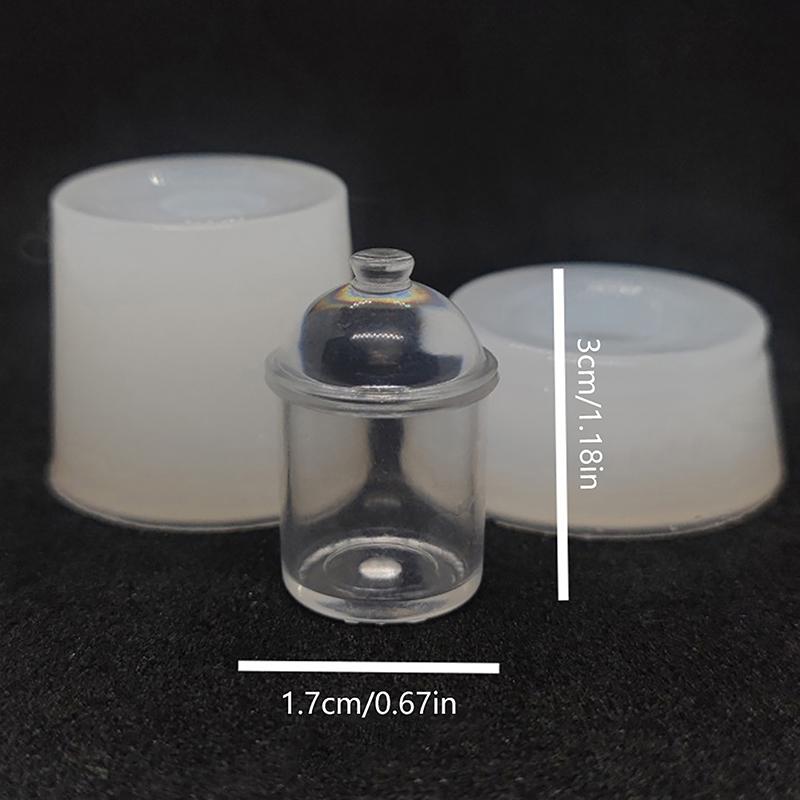 Puppenhaus Lebensmittel Glas Silikon Form Puppen Haus Mini Candy Cookie Gläser Modell Spielzeug Puppenhaus Küche Zubehör