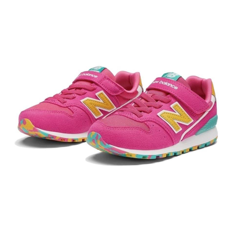 New Balance Série Nb 996 Tênis de Corrida Infantil Cano Baixo Esportivo Tênis Infantil Rosa-Vermelho YV996XY3