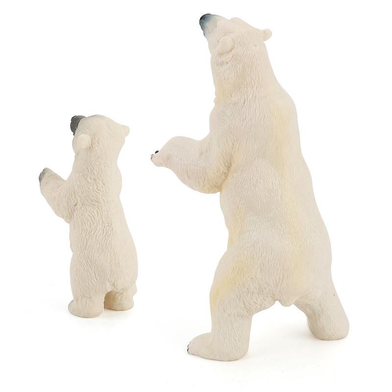 Standing Polar Bear Animal Miniature Pvc Figurines Set With Static Models For Home Decor And Collectors
