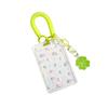 Id Badge Protector Sturdy Card Protector Case Sliding Card Case Transparent Cute Card Holder For Student Campus Office Workers