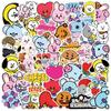 82Pcs Kawaii Stickers Suitcases Laptops Cars Mobile Phones Refrigerators Waterproof Stickers Cooky Koya Tata Anime Present Plaything