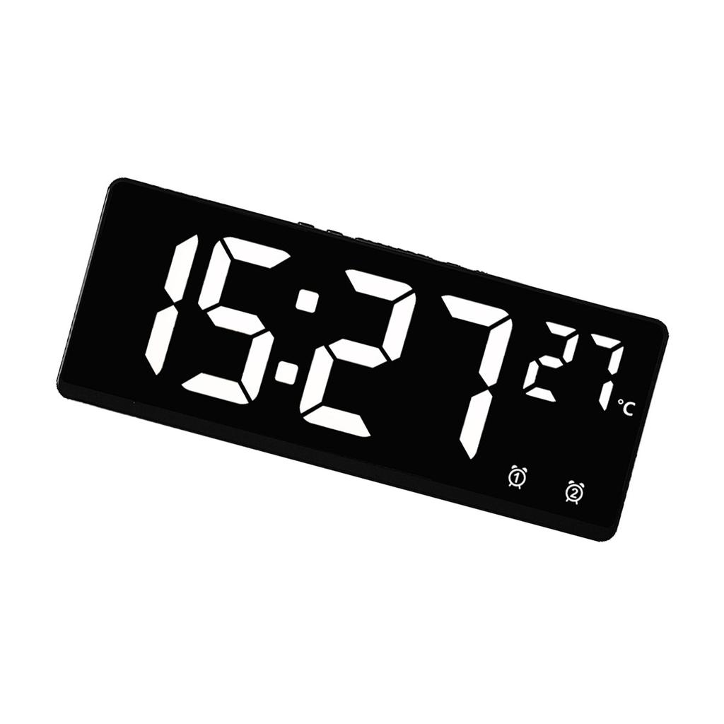 Electronic Digital Alarm Clock Travel Clock Featuring Colorful Font Easy to Read for Time Management