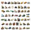 60 Waterproof Kids Construction Vehicle Cartoon Stickers for DIY Journal and Notebook Decoration