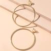 Oversized Round Hoop Clip On Earrings for Women, Elegant Sophisticated European Style Statement Jewelry
