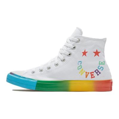 All Star Hi Smiley Multi Comfortable & Stylish High Top Converse Unisex White