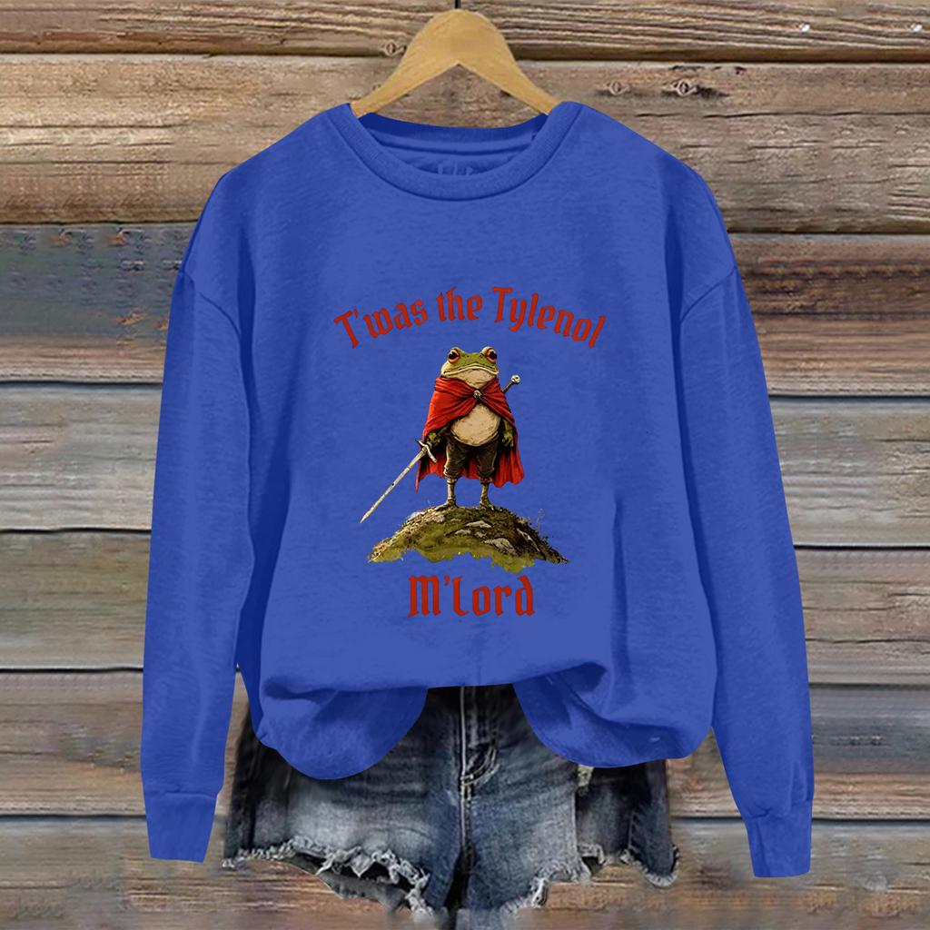 Women's Fashion Daily Versatile Casual Sweatshirts Long Sleeve Round Neck Top Sweatshirts