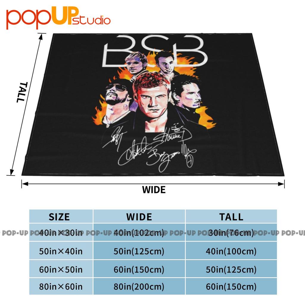 Backstreet Boys Members Signatures Us Supplier Ultra-Soft Blanket Quilt Winter Sofa Cover Bed Covers
