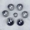 7Pcs car wheel center caps Blue-white Hood Emblem Rear Trunk logo For BMW mini E36 E46 F20 E90 E30 E91 F10 F30 X5 X3 accessories