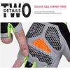 Luvas de bicicleta meio dedo antiderrapantes, respiráveis, para ciclismo, academia, musculação, crossfit, exercícios, luvas esportivas