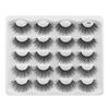 10Pairs 3D Long Faux Mink Fur Thick False Lash Eyelashes Extension Eye Makeup