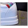 2026 Frühling Sommer Damen Weiße Plateau-Sneakers Echtes Leder Keilabsatz Versteckter Absatz 7cm Lässige Walking-Schuhe Atmungsaktiv