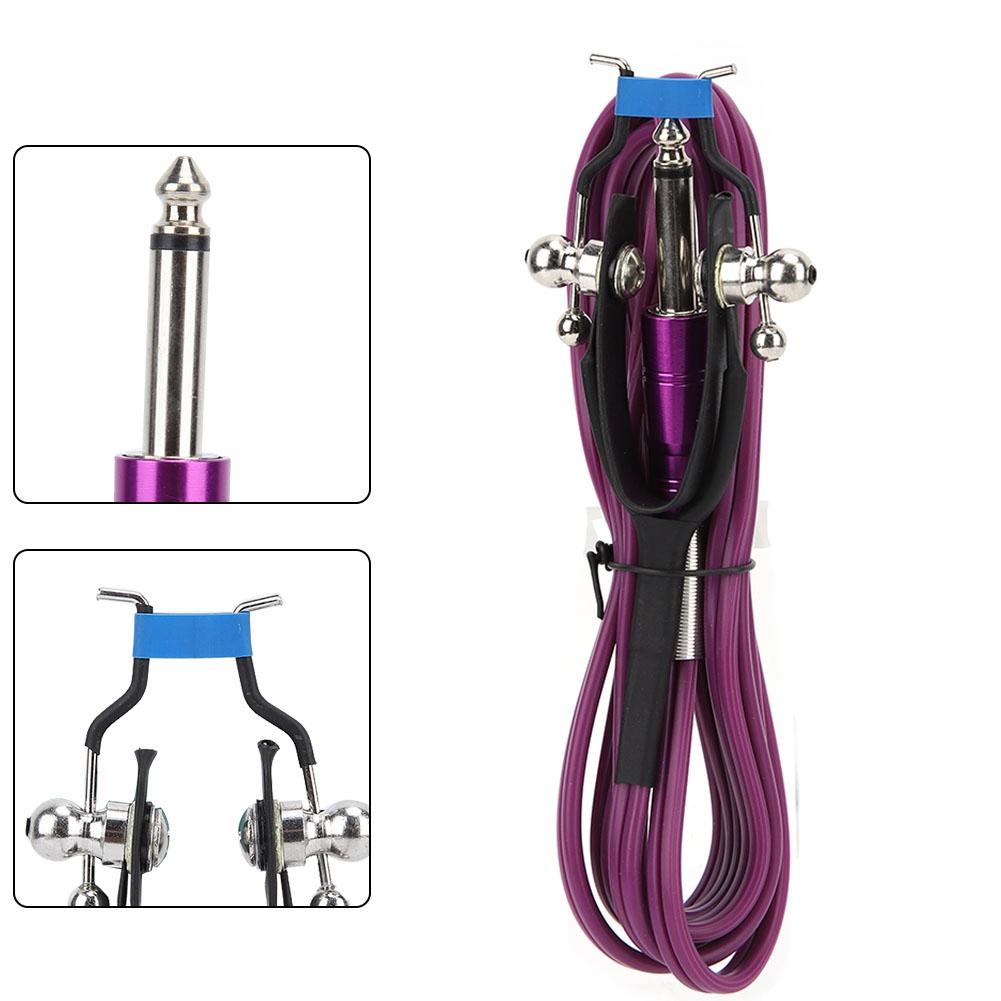 1.8m Tattoo Power Supply Silicone Clip Cord Tattoo Hook Line for Tattoo Machine (Blue)