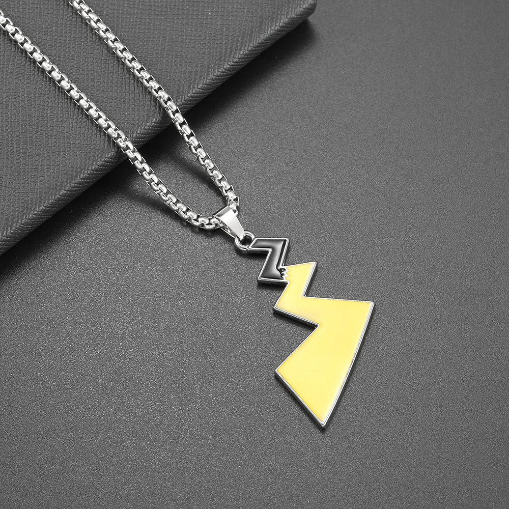 Hip Hop Necklace Men'S Titanium Steel Cartoon Men'S And Women'S Tide Pendant Personalized Street Couple Pendant Accessories