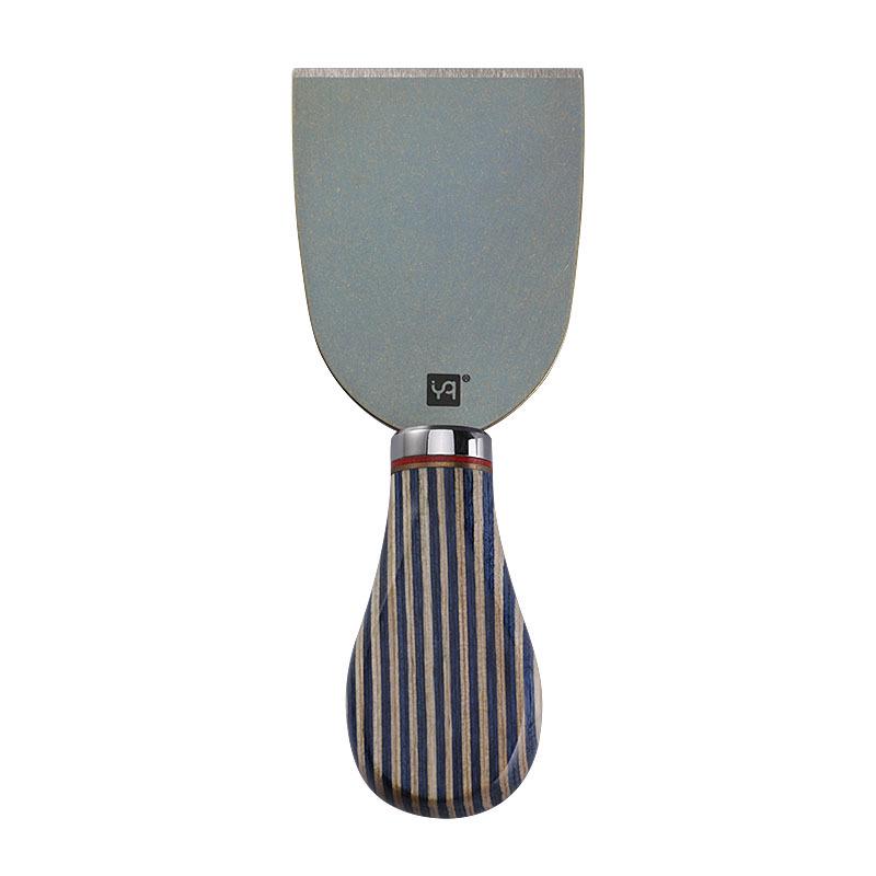 Premium Titanium Cheese Grater & Slicer with Blue Wooden Handle - Includes Cheese Knife, Fork & Butter Spreader