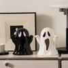 Cartoon Ghost Tissue Box Household Ceramic Tissue Box Fun Halloween Toilet Paper Holder Desktop Storage Ornaments Napkin Holder