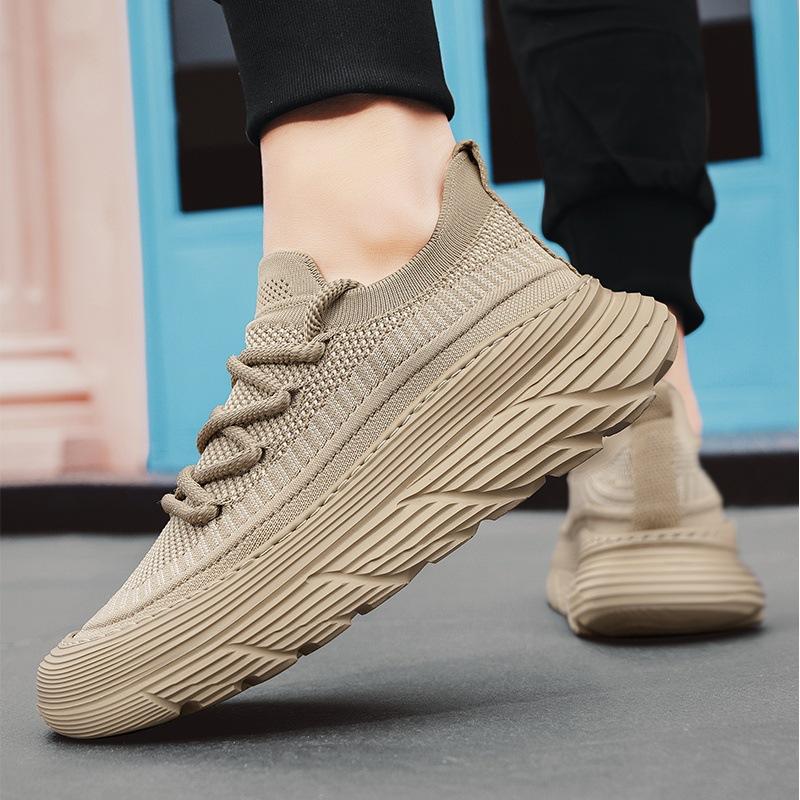 Summer Men's Shoes Breathable Coconut Shoes Men's Sports Shoes Korean Version Versatile Platform Youth Casual Shoes Running Dad Shoes
