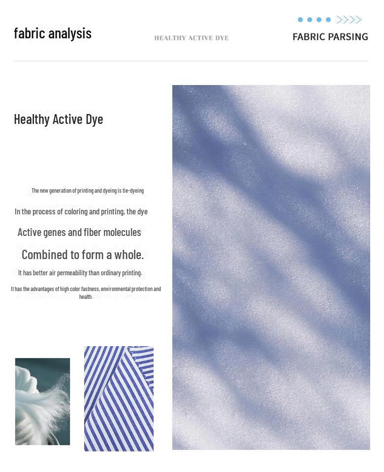 Cotton Yarn-Dyed High-Density Striped Fabric for Clothing and Sportswear