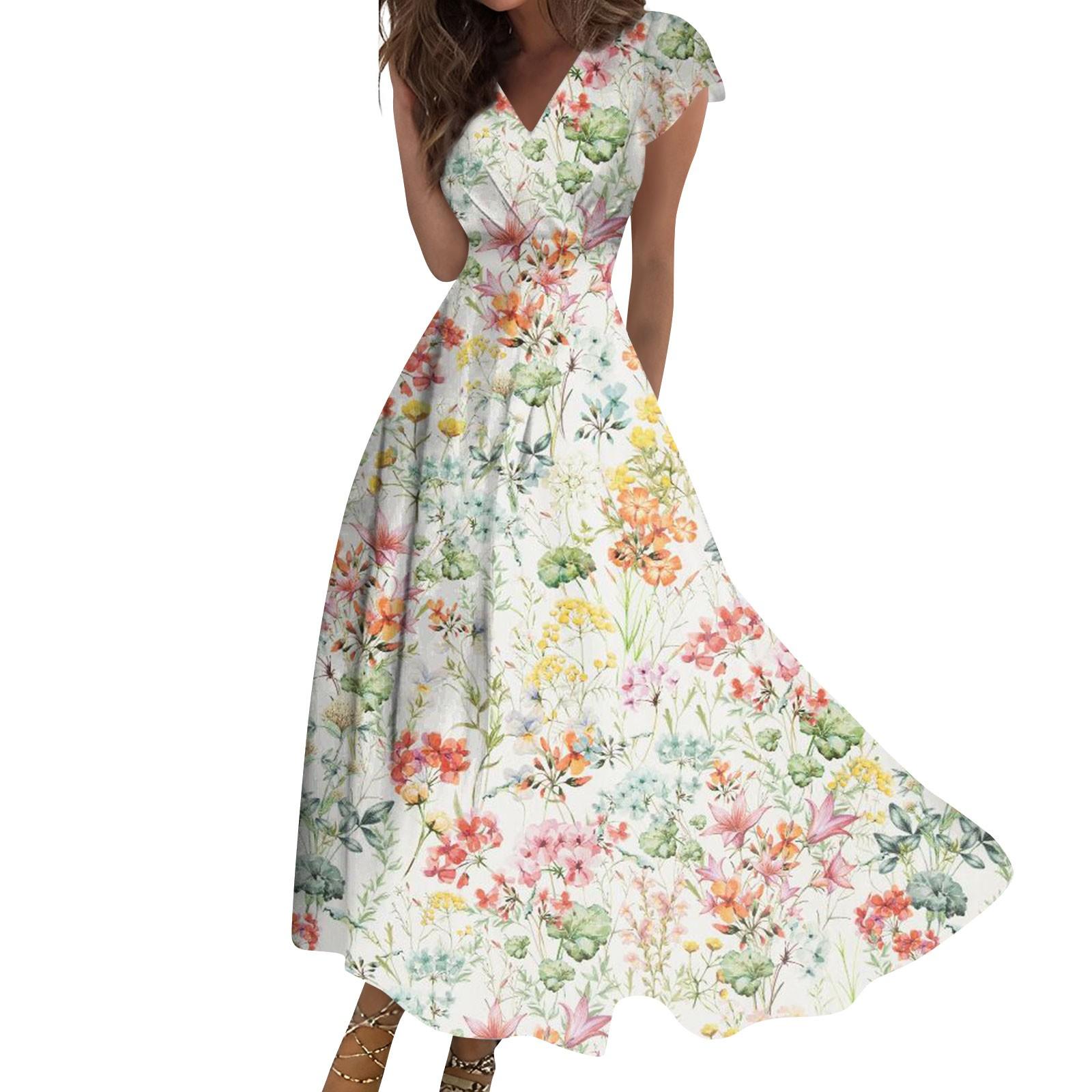 Женское длинное платье Макси-платье Повседневное платье Летнее повседневное платье — фото 3