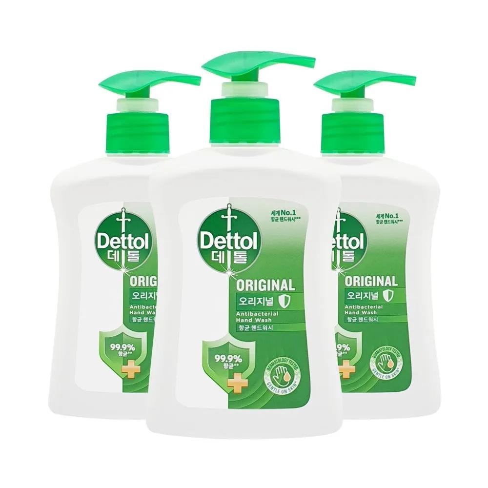 

Dettol Antibacterial Hand Wash Original Container 250ml x 3 Hand Wash Liquid Soap Hand Cleaner