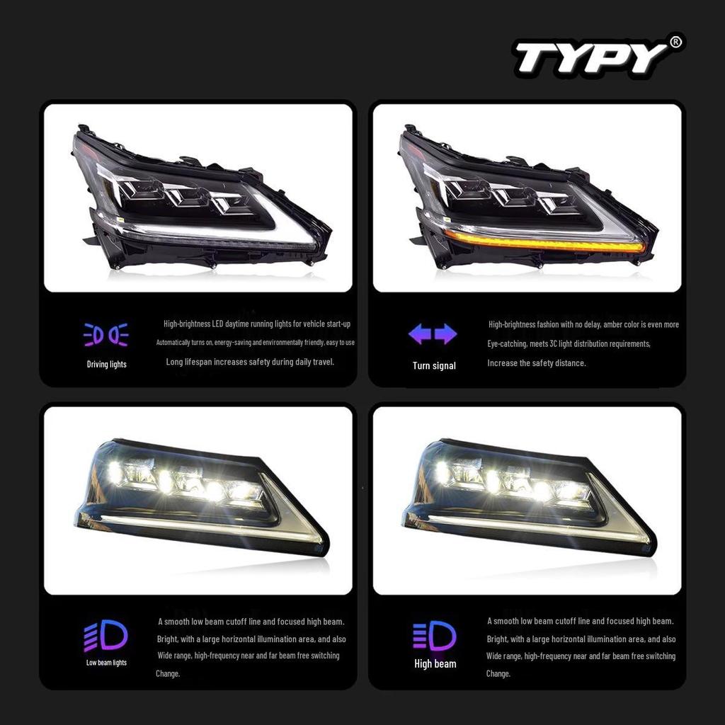 Upgrade Headlights: 2016-2019 Lexus LX570 LED Triple-Eye DRL & Dynamic Turn Signals