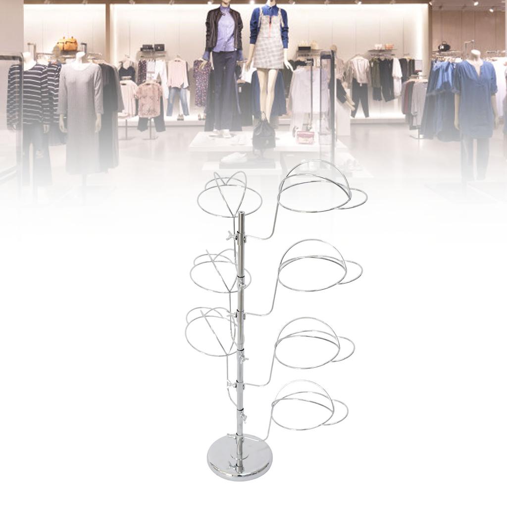 Stojak na kapelusze 7-poziomowy Metalowy stojak do ekspozycji kapeluszy do sklepu