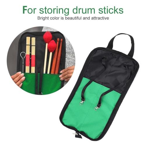 Drumstick Bag, Mallet Case, Holder, Bright Oxford Fabric, Wear-Resistant, Easy To Carry, Expandable, Drum Mallet Bag, Drum Accessories, Practical (Gre