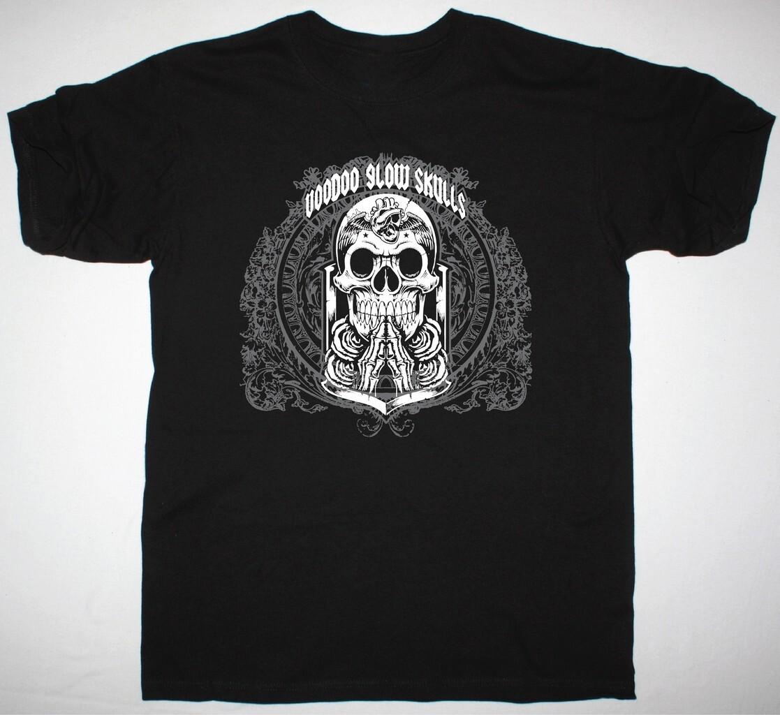 Vtg VOODOO GLOW SKULLS Band Gift For Fans Cotton Black Full Size Shirt CM247 S