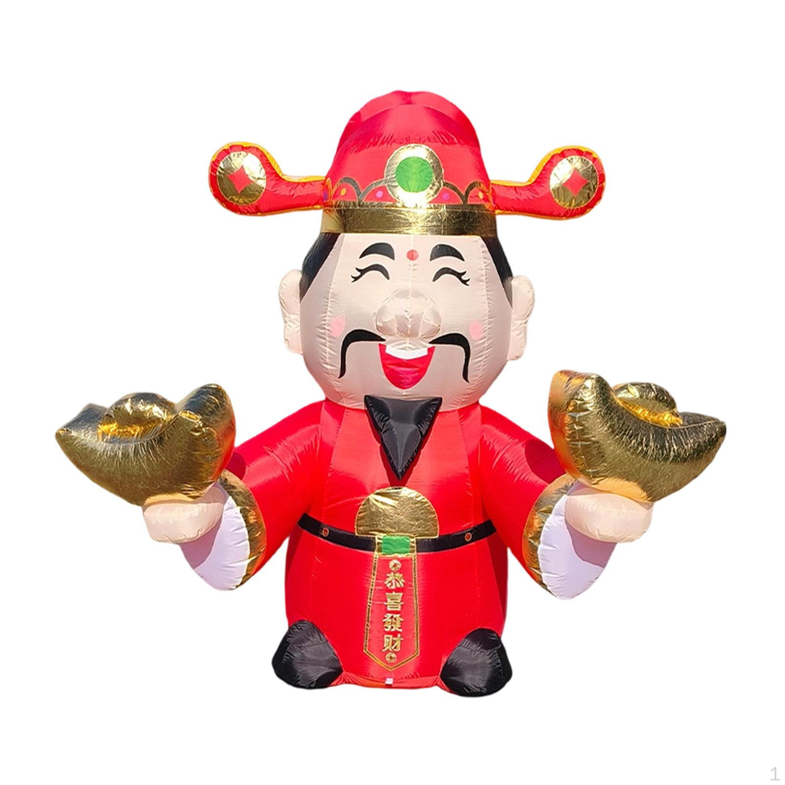 Надувная фигура Бога Богатства 2 метра, декор для вечеринки, праздника, сада