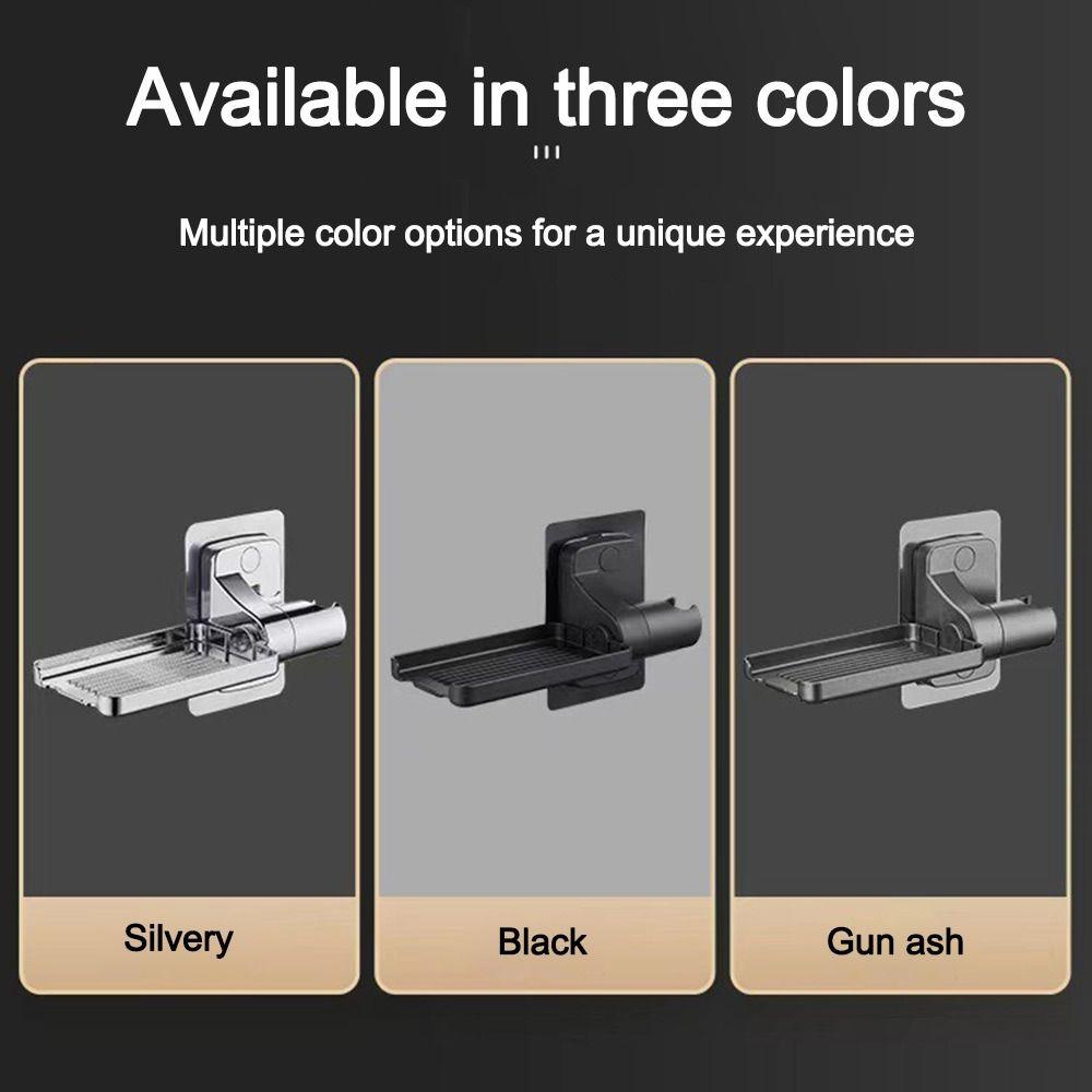 Wall Mounted Shower Head Holder Self-adhesive Storage Drain Rack  Bathroom Accessories