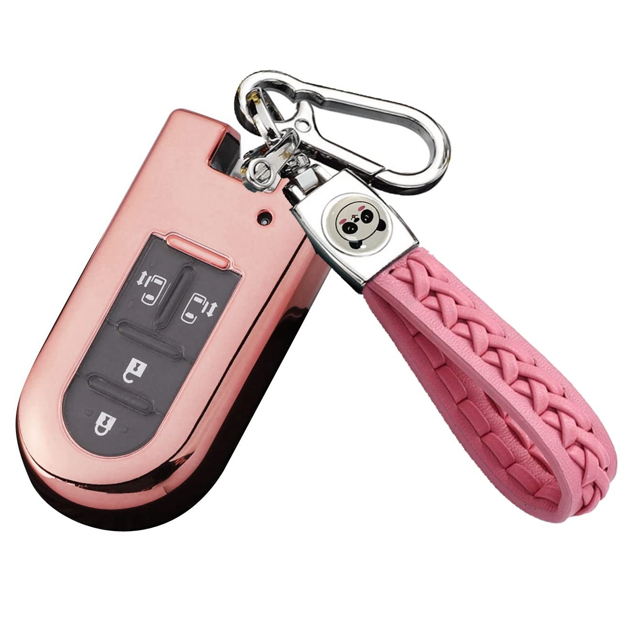 

ZANEKO Чехол для ключей Совместимый Toyota Daihatsu Tank Rumi Tanto Чехол для ключей Tanto Custom Wake ZA-XMtmajHG-ftgDF-Pink розовый