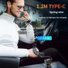 3 In 1 Spring Fast Charging Cable K4 Car Charger, with Bluetooth Pd Dual Usb Car Charger Multi-function Car Charging Head