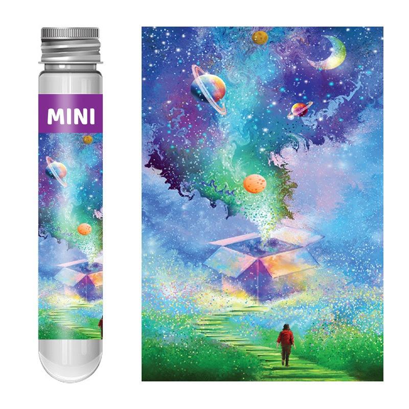 150PCS Mini Test Tube Oil Painting Jigsaw Puzzles Set Family Educational Toys Gifts for Adults Children Creative DIY Puzzle Game