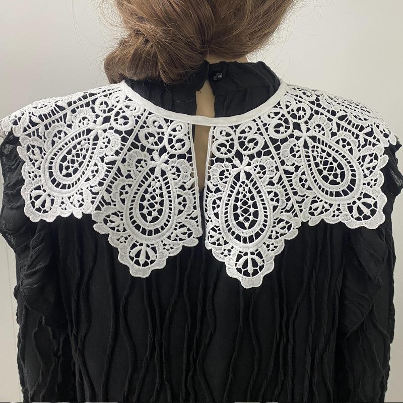 Wasserlöslicher Spitzenkragen, Spitzen-Korsage, Hohler falscher Kragen, DIY-Bekleidungszubehör, Kragenspitze