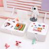 Large Capacity Desk Organizer Box with Lid Stationery Containers  Student Children