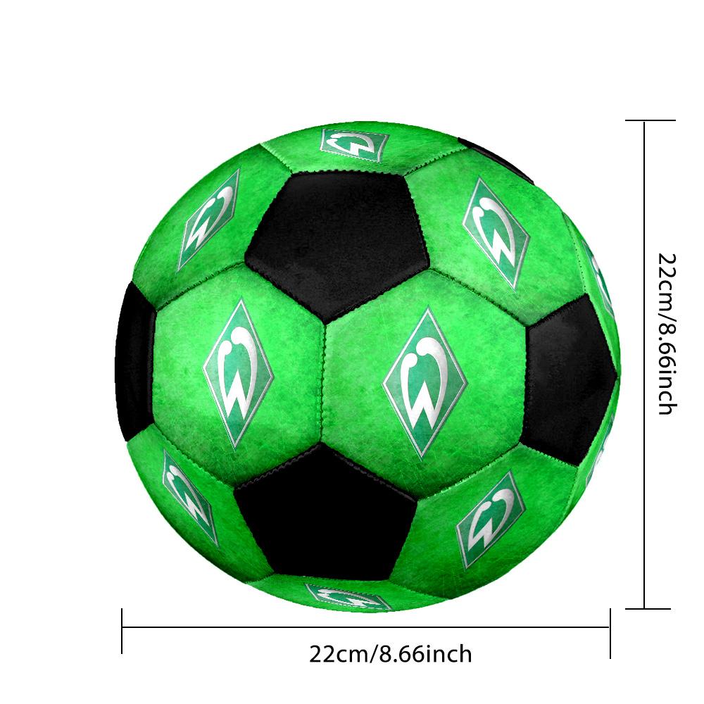 SV Werder Bremen Soccer Ball Colorful All Ages Machine Stitched PVC Competition Ready Durable High-Bounce.SIZE5
