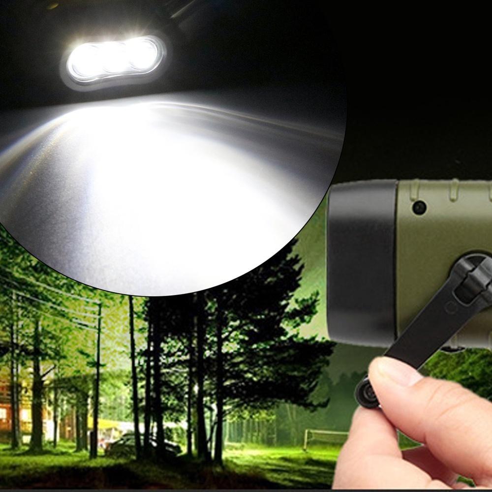 1 Stück tragbare LED-Lampe Taschenlampe Handkurbel Dynamo Fackel Laterne Professionelle Solarstrom Zeltleuchte für Outdoor-Camping Bergsteigen