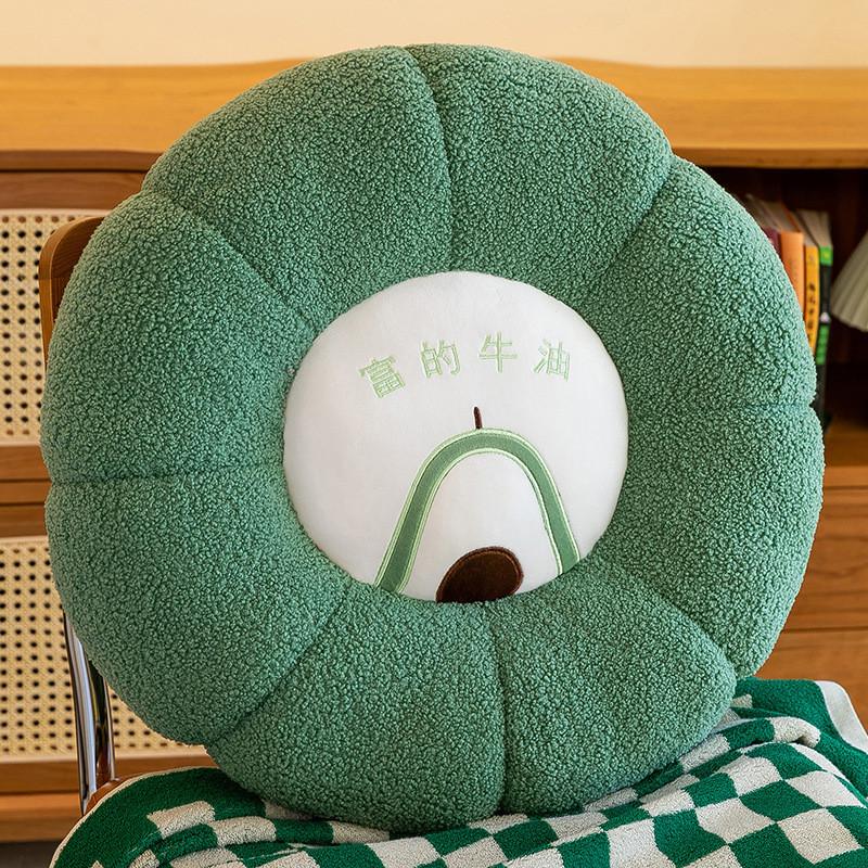Soft And Cozy Strawberry Plush Fruit Cushion Round Pillow For Home And Office Comfort