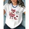 Women's T-shirt Short Sleeve I GOOGLED MY SYMPTOMS TURNS OUT I Need More Wine Letter Print Casual Top For Summer & Spring