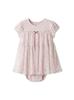 Gelato Pique Baby Heart Print Tulle PBCO254489 Size 70 Romper, PNK,