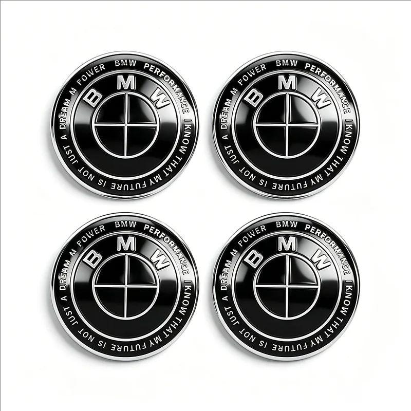 For BMW E84 24pcs Car Wheel Center Hub Cap Badge Logo Motorcycle Sticker For BMW M E84 E87 X5 E70 F25 E90 E91 F01 F02 E60 E61 F10 F15 F30 M3