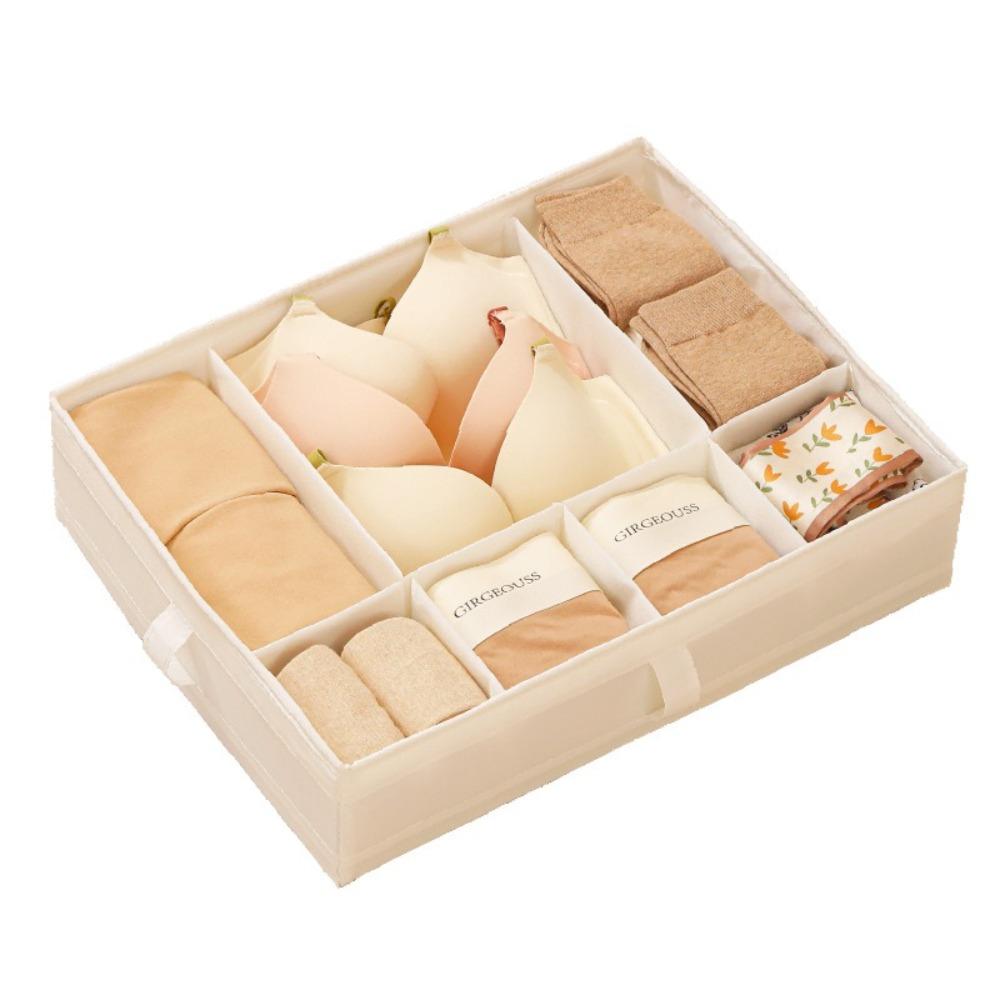Dustproof Underwear Storage Box Stackable Space Saving Wardrobe Clothes Divider Moisture-Proof Anti-mite Bra Socks Organizer