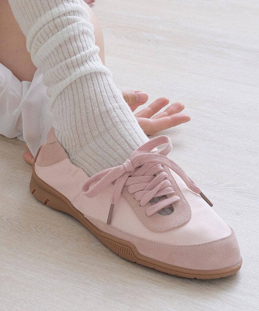 Shoehi Arbi Cowhide Satin Sneakers (2 Colors)_Sn2025
