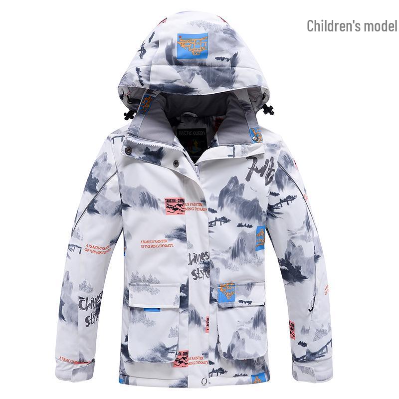 Kids' Waterproof Winter Ski Suit - Windproof, Warm, Thickened Snowboard Clothing