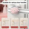 3pcs Portable Silicone Door Stopper Cartoon Anti-Shock Doorknob Bumper Pad Punch-free Silent Wall Protector for Bedroom